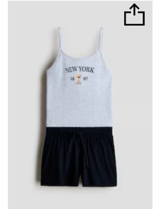 H&M Other - H&M 2 Piece set Tank Top and Black Short Set